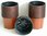 100x 9cm Round Squat Terracotta Pot Volume 280cc